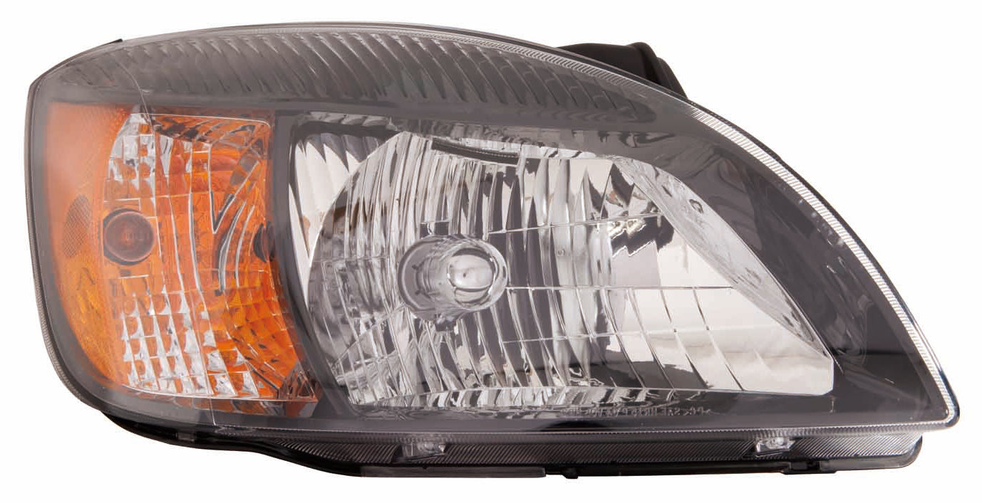 Head Lamp Rh Black Bezel Hq - Kia Rio5 2006-2011 | Kia Rio Sedan 2006-2011