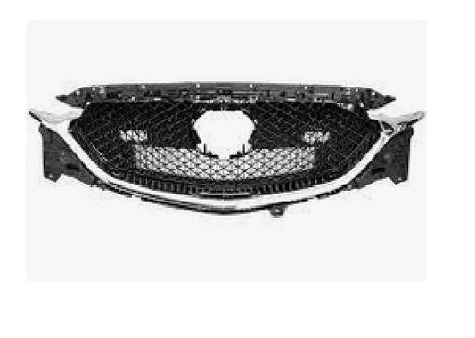 Grille Fr Ptd Black Mesh W/Chrome Molding / Camera/ Adaptive Cruise - Mazda Cx5 2017-2021