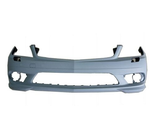 Bumper Fr Primed W/Washer/Amg W/O Chrome/Led Slots/Park Holes - Mercedes C350 2008-2011 | Mercedes C230 2008-2009 | Mercedes C250 2010-2011