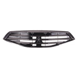 Grille Smoked Black/Silver Black - Mitsubishi Mirage G4 Sedan 2017-2020