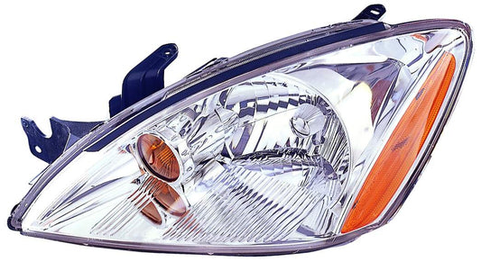 Head Lamp Lh Chrome Bezel Exclude Ralliart Hq - Mitsubishi Lancer 2004-2007