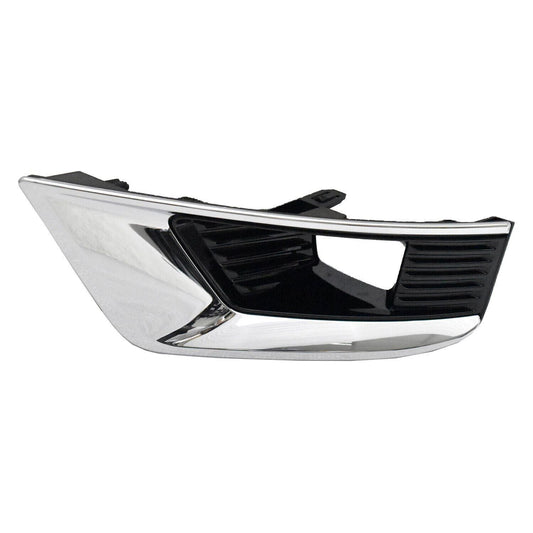 Fog Lamp Bezel Gloss Black W/ Chrome Trim Exclude Midnight Edition - Nissan Armada (2017-) 2021-2024