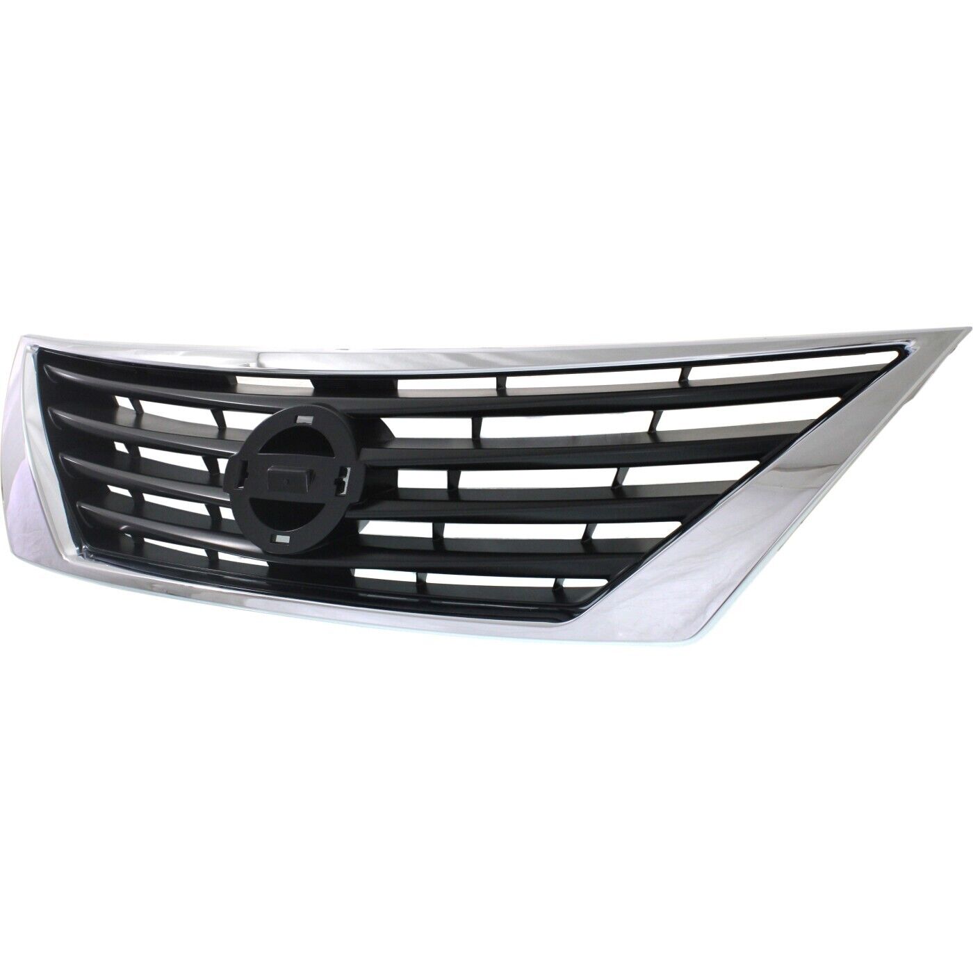 Grille Black W/Chrome Moulding - Nissan Versa Sedan 2012-2019