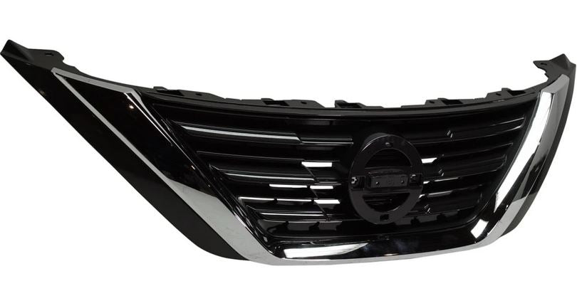 Grille Upper Ptd Silver Gray W/Chrome Moulding - Nissan Altima 2014-2018