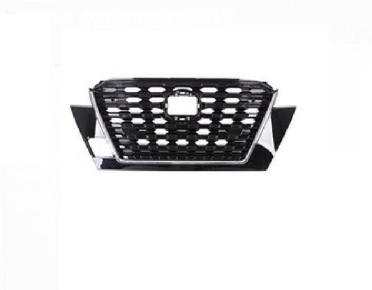 Grille Fr Ptd Black W/Chrome Molding W/O Camera S/ Sv Models - Nissan Kicks 2021-2024