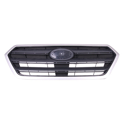 Grille Matte Dark Gray W/Silver Gray Moulding - Subaru Legacy 2015-2017