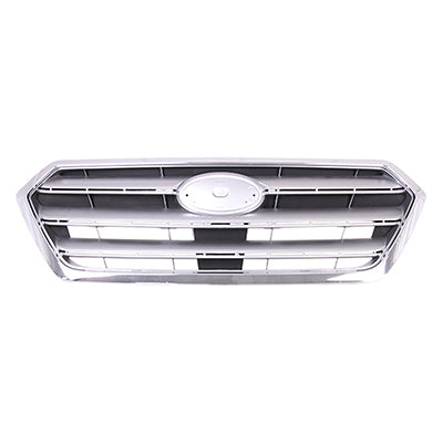 Grille Painted Silver Gray W/Chrome Moulding - Subaru Legacy 2015-2017