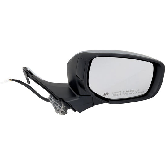 Door Mirror Rh Power Satin Chrome Htd W/Blind Spot/Power Fold/Memory/Signal - Subaru Legacy 2020-2022