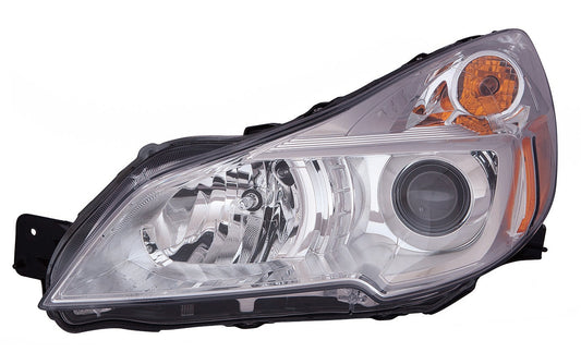 Head Lamp Lh W/Chrome Bezel Hq - Subaru Outback (Mid-Size Wagon) 2013-2014