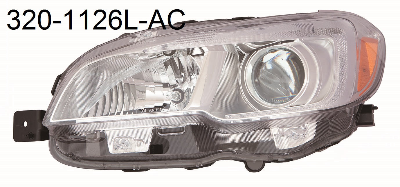 Head Lamp Lh Halogen W/Chrome Bezel Hq - Subaru Wrx Sti 2015-2020 | Subaru Wrx 2015-2020