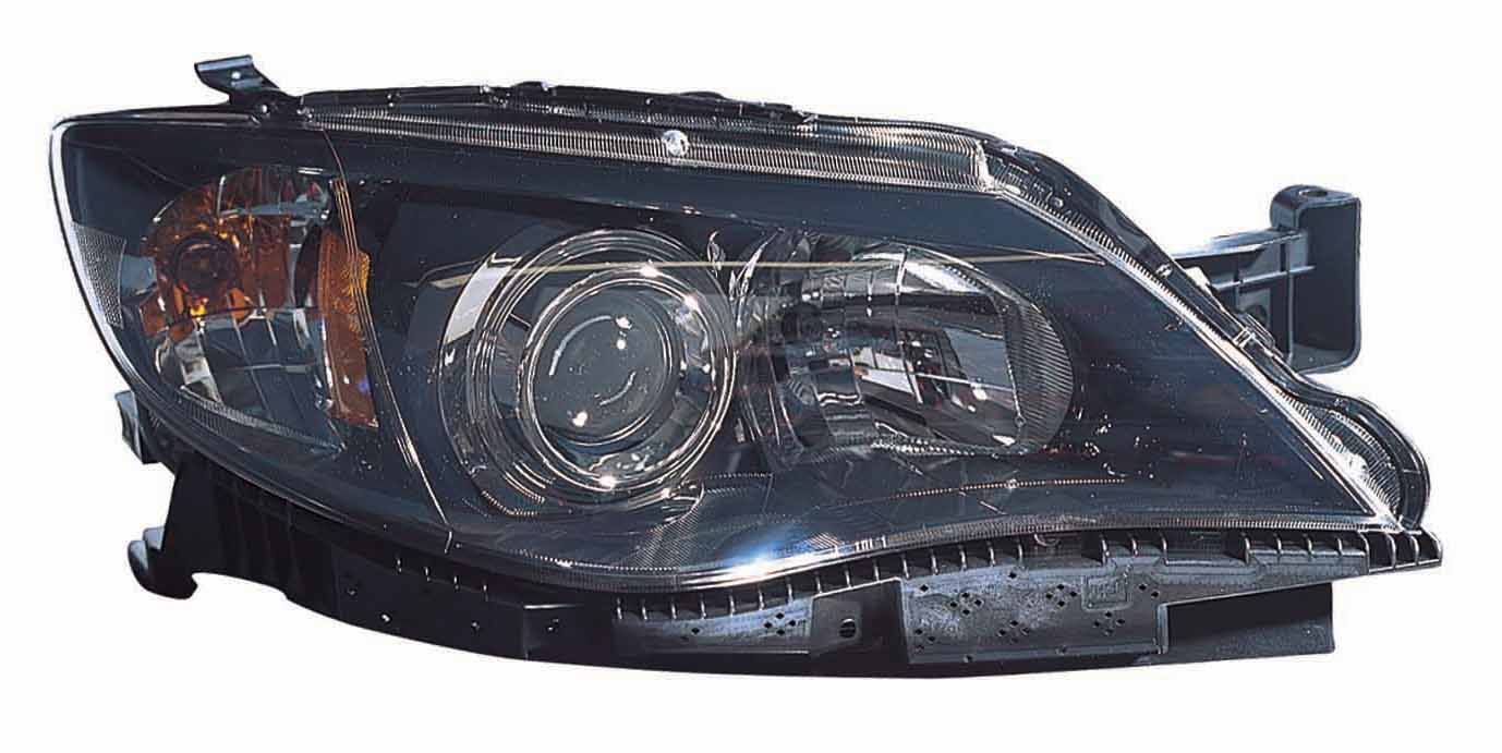 Head Lamp Rh Black Halogen Hq - Subaru Outback Impreza 2008-2011 | Subaru Impreza 2008-2011 | Subaru Impreza Wrx 2008