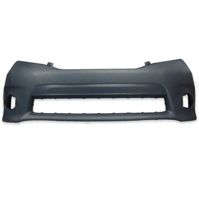 Bumper Fr Se Primed With Textured Center Area With Round Fog Holes - Toyota Sienna 2011-2017