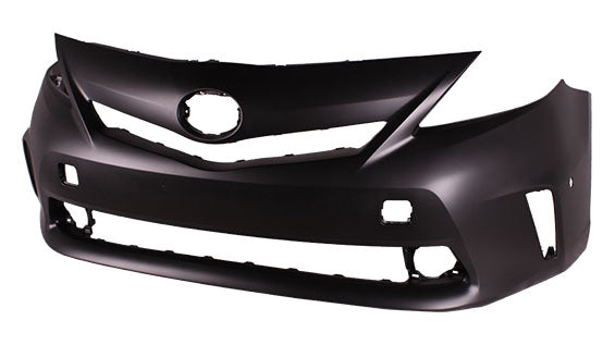 Bumper Fr Primed W/Sensor W/O Washer Hole - Toyota Prius V 2012-2014