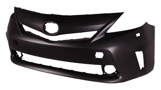 Bumper Fr Primed W/O Sensor W/Washer Hole - Toyota Prius V 2012-2014