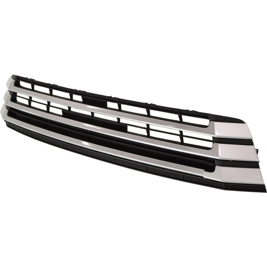 Grille Lower Matte Black W/Silver Moulding - Toyota Highlander 2017-2019 | Toyota Highlander Hybrid 2017-2019