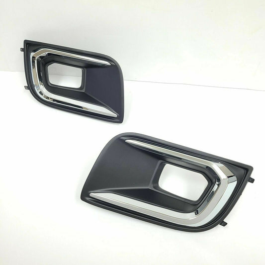 Fog Lamp Bezel Fr Lh Textured Black W/Chrome Moulding - Toyota Sequoia 2018-2022