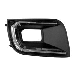 Fog Lamp Bezel Fr Rh Textured Black W/Chrome Moulding - Toyota Sequoia 2018-2022