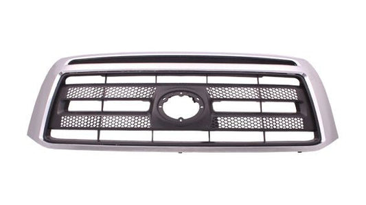 Grille Matte-Black W/Chrome Frame Exclude Ltd Model - Toyota Tundra Pickup 2010-2013