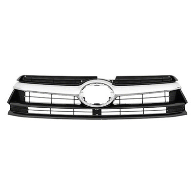 Grille Painted Dark Gray W/Chrome Moulding - Toyota Highlander Hybrid 2014-2016 | Toyota Highlander 2014-2016