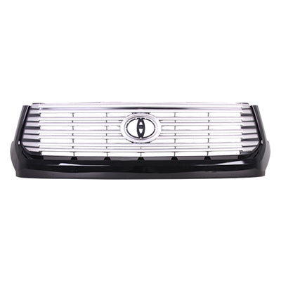 Grille Painted Silver-Gray W/Black Moulding Platinum Model - Toyota Tundra Rwd 2014-2017 | Toyota Tundra 4Wd 2014-2017