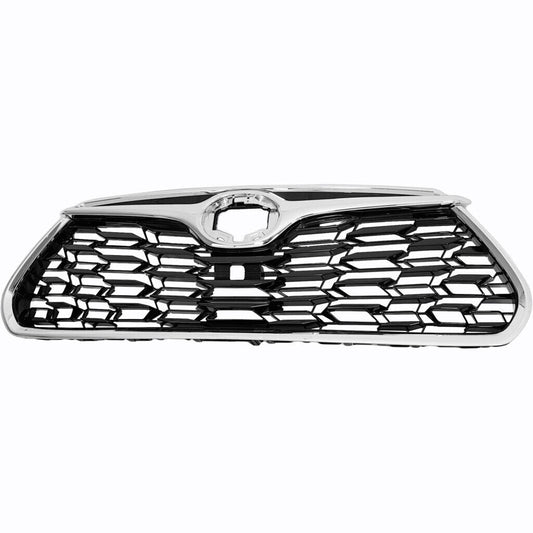 Grille Fr Ptd Black W/Chrome Molding / Camera For Platinum/ Ltd Models - Toyota Highlander Hybrid 2020-2025 | Toyota Highlander 2020-2025