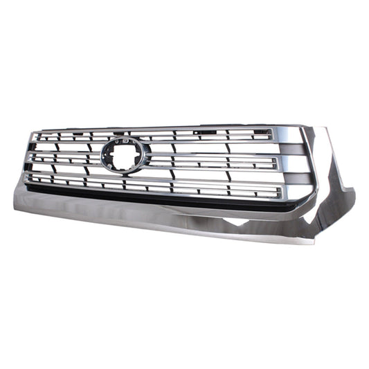 Grille Fr Chrome Fram W/Silver Bars Ltd Models - Toyota Tundra 4Wd 2018-2021 | Toyota Tundra Rwd 2018-2021