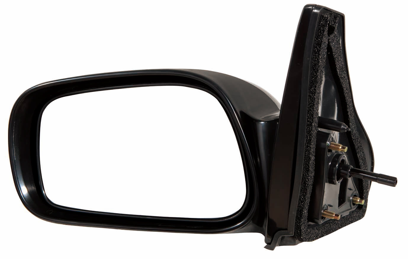 Door Mirror Lh Manual Non-Foldaway Gloss Black Ptm - Toyota Matrix 2003-2008