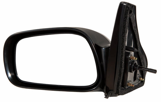 Door Mirror Lh Manual Non-Foldaway Gloss Black Ptm - Toyota Matrix 2003-2008