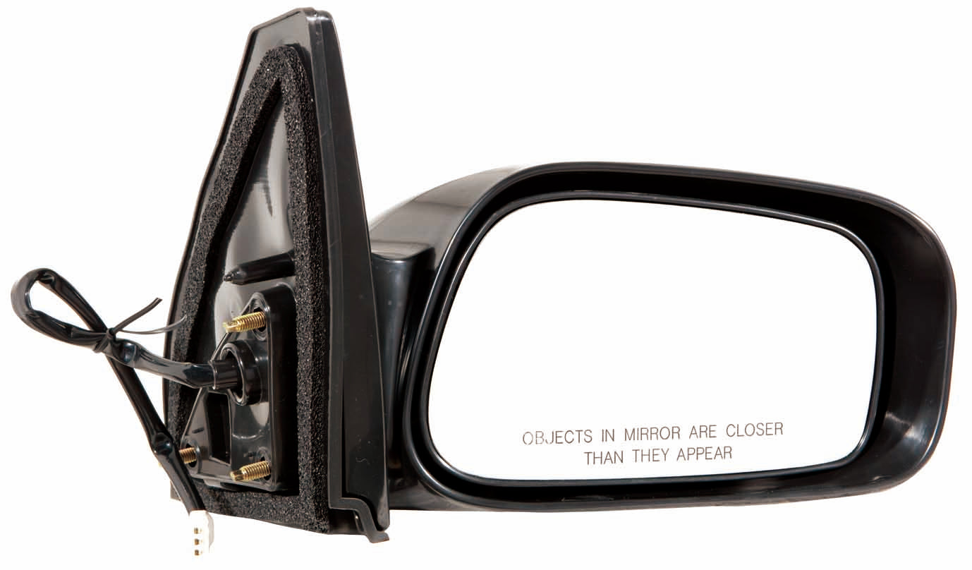 Door Mirror Rh Power Non-Foldaway Gloss Black Ptm - Toyota Corolla Sedan 2003-2008 | Pontiac Vibe 2003-2008 | Toyota Celica 2000-2005