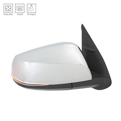Door Mirror Rh Power Htd Chrome W/Signal /Manual Fold W/O Blind Spot - Toyota Tacoma Pickup 4Wd 2016-2023 | Toyota Tacoma Pickup 2Wd 2016-2023