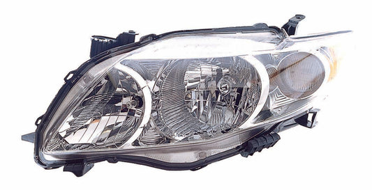 Head Lamp Lh Base/Ce/Le/Xle Hq - Toyota Corolla Sedan 2009-2010