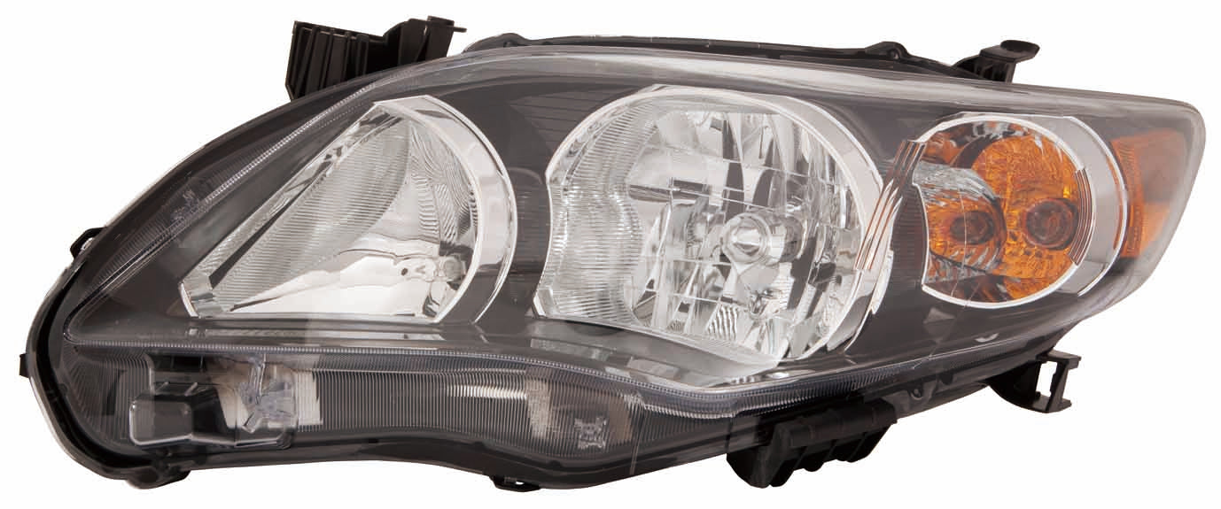 Head Lamp Lh Us Built Black Bezel S/Srx - Toyota Corolla Sedan 2011-2013