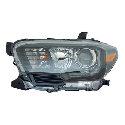 Head Lamp Lh Halogen W/Led Drl/Fog Lamp/Black Bezel - Toyota Tacoma Pickup 4Wd 2015-2023 | Toyota Tacoma Pickup 2Wd 2015-2023