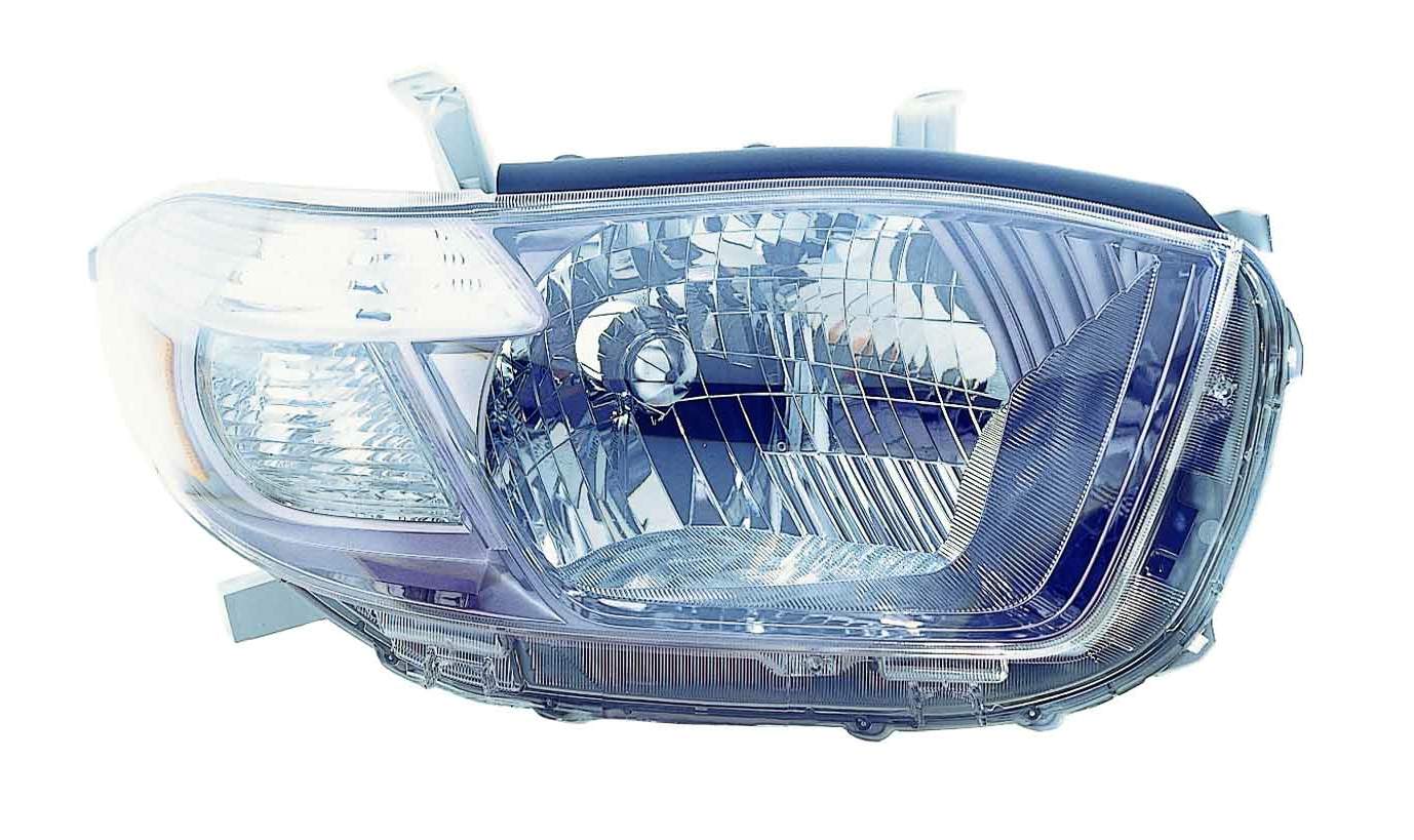 Head Lamp Rh Sport Mdl W/Smoked Lens Hq - Toyota Highlander 2008-2010
