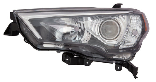 Head Lamp Lh Halogen W/Chrome Trim/Black Bezel Hq - Toyota 4Runner 2014-2021