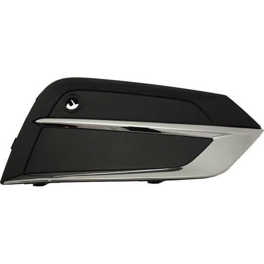 Fog Lamp Cover Rh Textured Black W/Chrome Molding Strip - Volvo Xc60 2018-2021