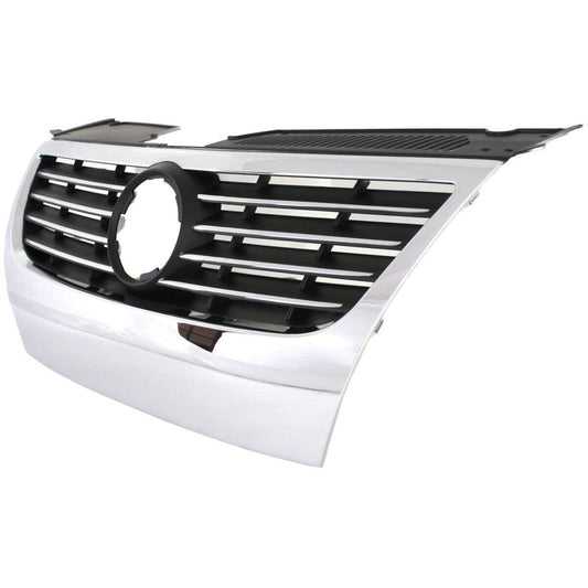 Grille Chrome/Black Requires 150Mm Emblem And Trim Ring - Volkswagen Passat 2006-2010
