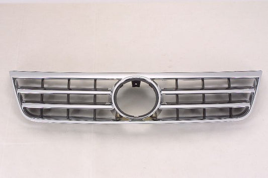 Grille Satin-Black W/Chrome Frame Plastic - Volkswagen Touareg 2004-2007