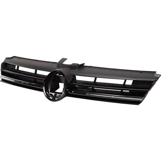 Grille Primed Black W/Chrome Moulding - Volkswagen Gti (2010-) 2015-2021 | Volkswagen E Golf 2015-2019 | Volkswagen E Golf (Canada) 2020