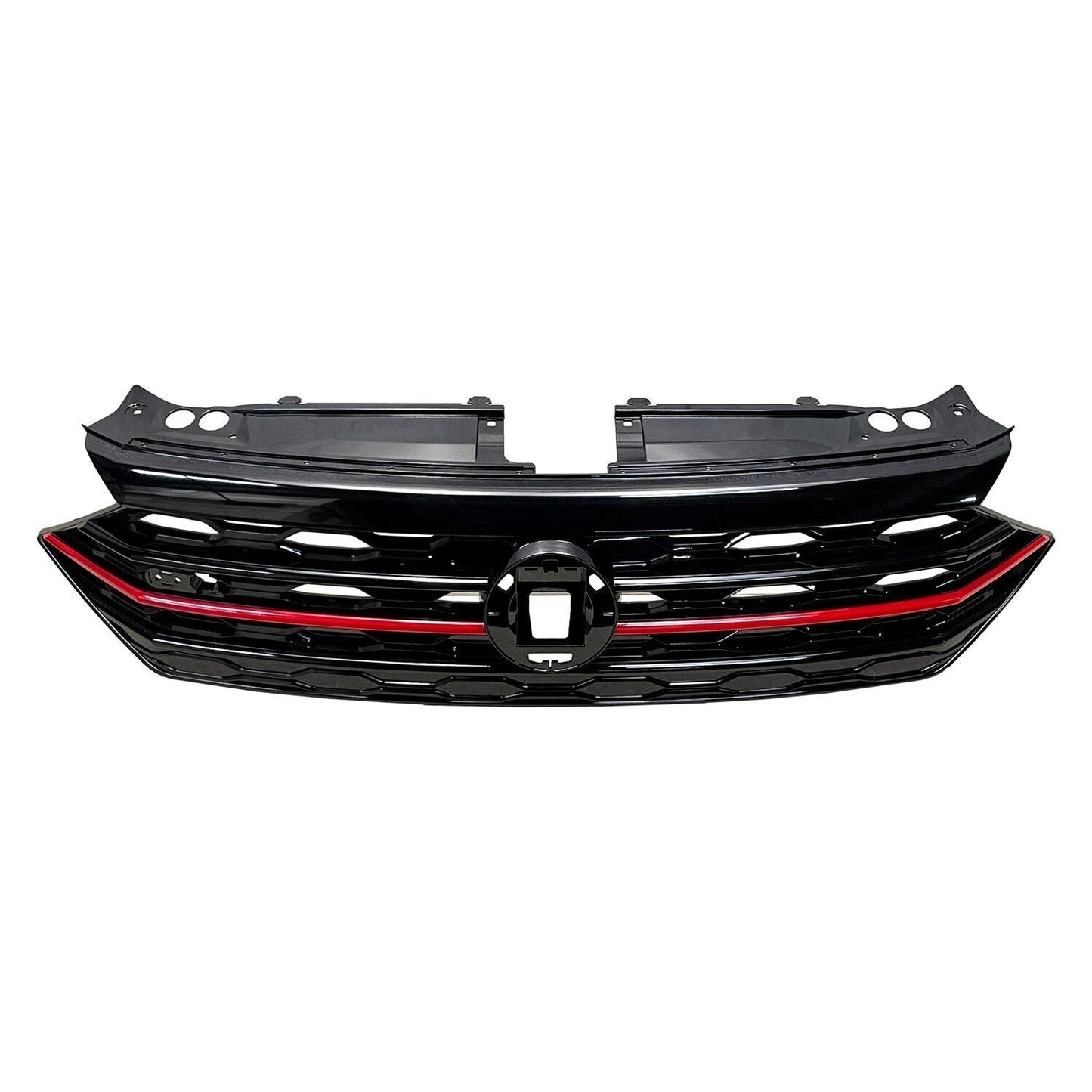 Grille Fr Gloss Black Red Molding Gli Models - Volkswagen Jetta (2011-) (Type 6) 2019-2021