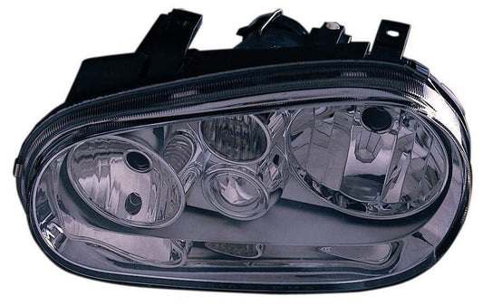 Head Lamp Rh W/O Fog (Chrome Bezel) Hq - Volkswagen Golf (1999-) 1999-2002 | Volkswagen Cabrio 1999-2002